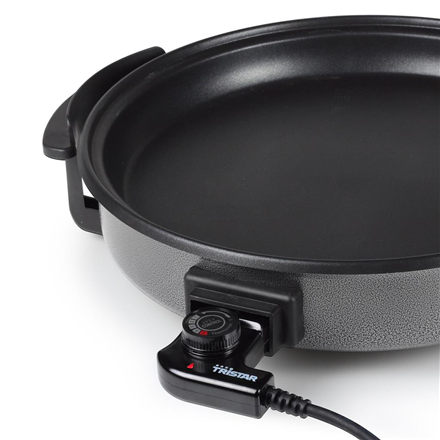 Tristar | PZ-2964 | Wielofunkcyjna patelnia grillowa | Grill | Średnica 40 cm | 1500 W | Pokrywa w zestawie | Stały uchwyt | Czarny | Średnica cm - 3