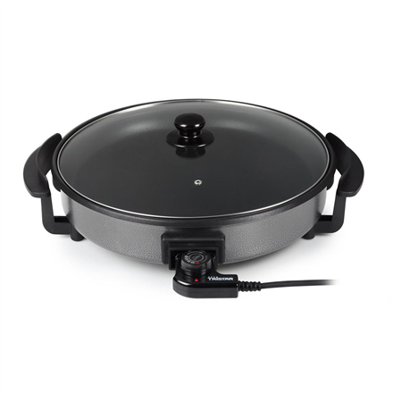 Tristar | PZ-2964 | Wielofunkcyjna patelnia grillowa | Grill | Średnica 40 cm | 1500 W | Pokrywa w zestawie | Stały uchwyt | Czarny | Średnica cm - 2