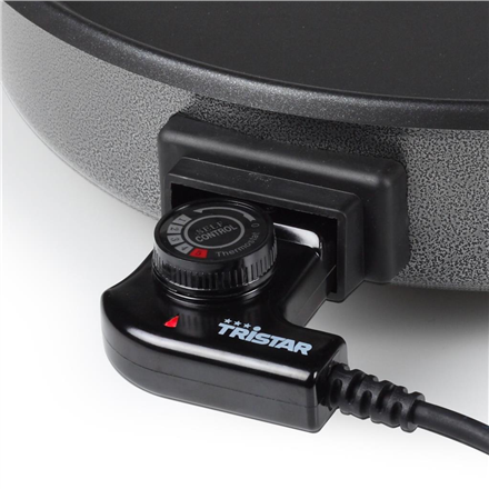 Tristar | PZ-2964 | Wielofunkcyjna patelnia grillowa | Grill | Średnica 40 cm | 1500 W | Pokrywa w zestawie | Stały uchwyt | Czarny | Średnica cm - 4