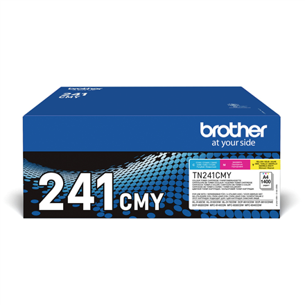 Brother TN | 241CMY | жовтий | Cyjan | Magenta | Kaseta з tonerem | 1400 stron - 1