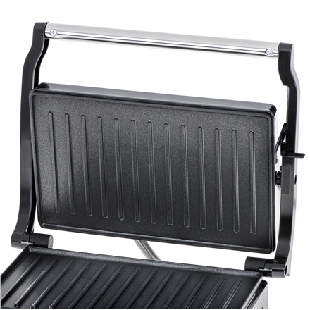 Grill електричний Adler AD 3052 настільний ze stali nierdzewnej 1200 W з антипригарнийmi платаmi та regulowanym nachyleniem talerza - 5