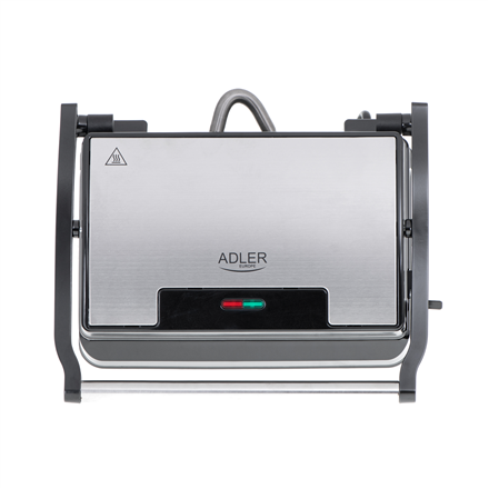 Grill електричний Adler AD 3052 настільний ze stali nierdzewnej 1200 W з антипригарнийmi платаmi та regulowanym nachyleniem talerza - 9