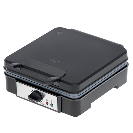 Adler | AD 3049 | Gofrownica | 1200 W | Ilość ciasta 4 | Belgia | Czarny - 2