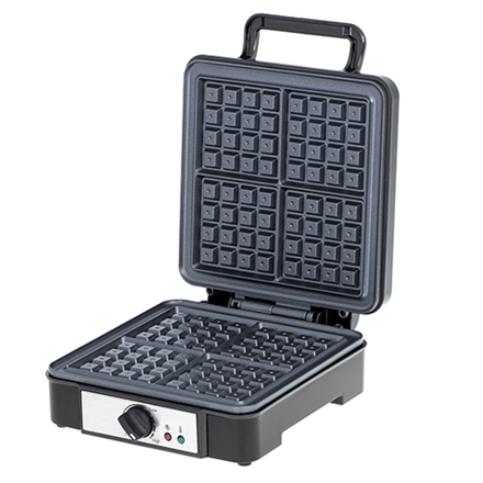 Adler | AD 3049 | Gofrownica | 1200 W | Ilość ciasta 4 | Belgia | Czarny - 1