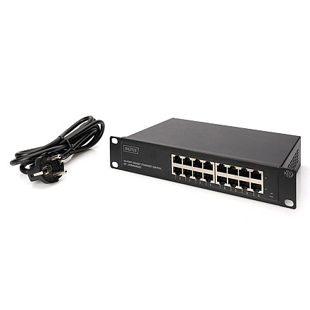 Digitus 16-портовий комутатор Gigabit Ethernet DN-80115 Некерований - 9