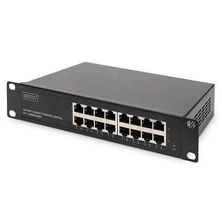 Digitus 16-портовий комутатор Gigabit Ethernet DN-80115 Некерований - 6
