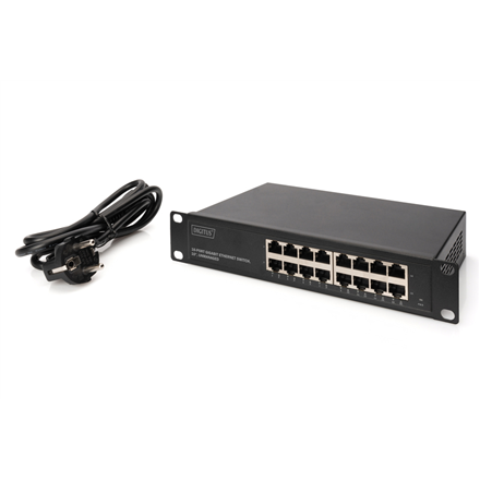 Digitus 16-портовий комутатор Gigabit Ethernet DN-80115 Некерований - 4