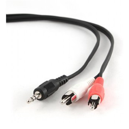 Kabel audio Cablexpert | Męski | RCA x 2 | Minijack stereo 3.5 mm | 1.5 m | Gwarancja: 12 miesięcy - 3
