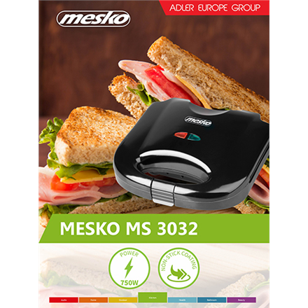 Mesko MS 3032 Opiekacz для kanapek 750 W - 3