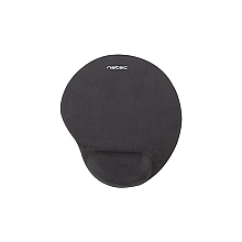 Килимок для миші Natec, Marmot, чорний, заповнення гелем 225x245 mm Natec