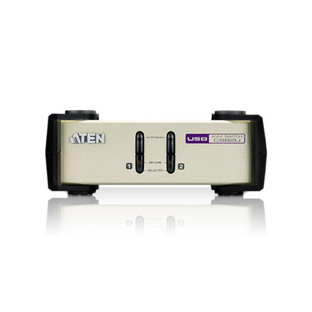 Aten | 2-portowy przełącznik KVM PS/2-USB VGA | CS82U-AT | Miesiące gwarancji - 3