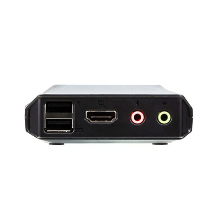 Aten | 2-portowy przełącznik KVM USB 4K HDMI ze zdalnym przełącznikiem portów | CS22H-AT | Miesiące gwarancji - 8