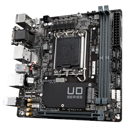 Gigabyte H610I DDR4 1.0 M/B Сімʼя процесорів Intel - 4