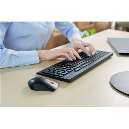 Lenovo | Professional | Professional Wireless Keyboard and Mouse Combo - US English with Euro symbol | Keyboard and Mouse Set | Wireless | Mouse included | US | Black | US English | Numeric keypad | W - 2
