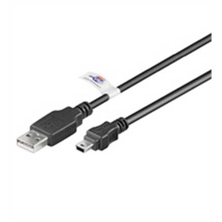 Kabel USB Logilink | Męski | Mini-USB Typ B | Męski | Czarny | 4 pin USB Typ A | 1,8 m - 2