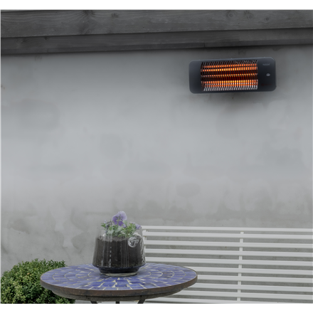 SUNRED | Grzejnik | LUG-2000W, Lugo Quartz Wall | Podczerwień | 2000 W | Liczba poziomów mocy | Odpowiedni do pomieszczeń do m² | Szary | IP24 - 6