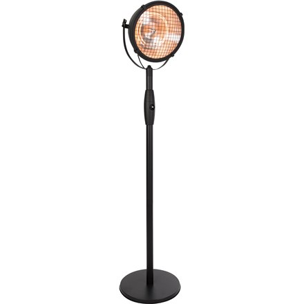 SUNRED | Grzejnik | RSS19, Indus Bright Standing | Podczerwień | 2100 W | Liczba poziomów mocy | Odpowiedni do pomieszczeń do m² | Czarny | IP54 - 7