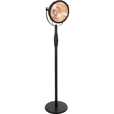 SUNRED | Grzejnik | RSS19, Indus Bright Standing | Podczerwień | 2100 W | Liczba poziomów mocy | Odpowiedni do pomieszczeń do m² | Czarny | IP54 - 1