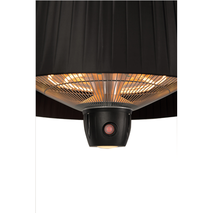 SUNRED | Grzejnik | ARTIX C-HB, Kompaktowy, Jasny, Wiszący | Podczerwień | 1500 W | Liczba poziomów mocy | Odpowiedni do pomieszczeń do m² | Czarny | IP24 - 2