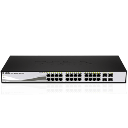 D-LINK DGS-1210-20, Gigabit Smart Комутатор with 16 10/100/1000Base-T ports and 4 Gigabit MiniGBIC (SFP) ports, 802.3x Flow Control… - 1