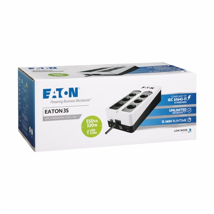 Eaton | UPS | 3S 550 DIN | 550 VA | 330 W | V - 6