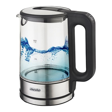 Mesko | Czajnik | MS 1301b | Elektryczny | 1850 W | 1,7 L | Szkło/stal nierdzewna | Podstawa obrotowa 360° | Czarny - 7