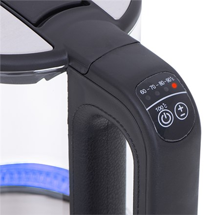 Mesko | Czajnik | MS 1301b | Elektryczny | 1850 W | 1,7 L | Szkło/stal nierdzewna | Podstawa obrotowa 360° | Czarny - 12
