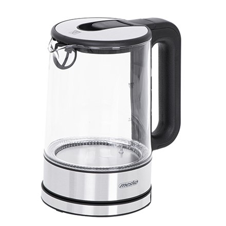 Mesko | Czajnik | MS 1301b | Elektryczny | 1850 W | 1,7 L | Szkło/stal nierdzewna | Podstawa obrotowa 360° | Czarny - 9