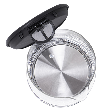 Mesko | Czajnik | MS 1301b | Elektryczny | 1850 W | 1,7 L | Szkło/stal nierdzewna | Podstawa obrotowa 360° | Czarny - 5