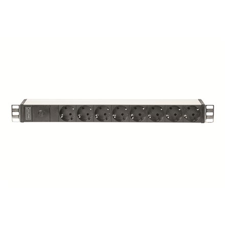 DIGITUS Professional DN-95410 - фільтр-розетка - 4000 W | Вихідне з'єднання кількість 8 | Чорний - 4