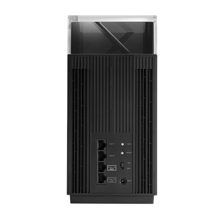 Asus | Wireless Wifi 6E Tri-band Gigabit Router | ZenWiFi Pro ET12 (2-Pack) | 802.11ax | 1148+4804+4804 Mbit/s | 10/100/1000/11000 Mbit/s | Porty Ethernet LAN (RJ-45) 3 | Obsługa sieci mesh Tak | MU-M - 7