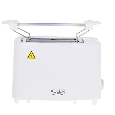 Adler | AD 3223 | Toster | Moc 750 W | Liczba gniazd 2 | Materiał obudowy Plastik | Biały - 3