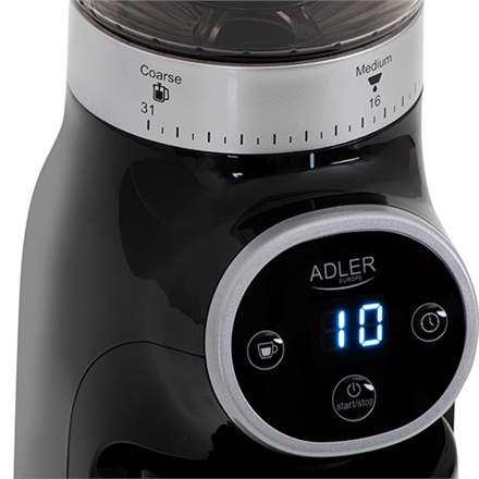 Adler | AD 4450 Burr | Młynek do kawy | 300 W | Pojemność ziaren kawy 300 g | Liczba filiżanek 1-10 sztuk | Czarny - 11