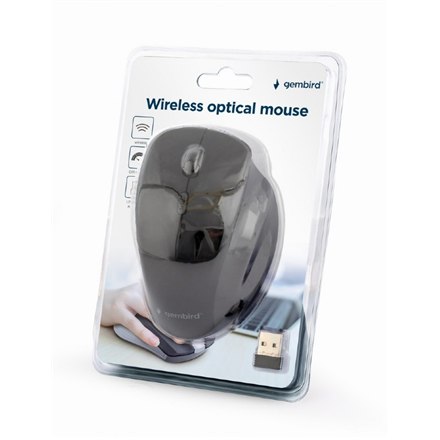 Gembird | Bezпровідна mysz optyczna | MUSW-6B-02 | Миша optyczna | USB | чорний - 6