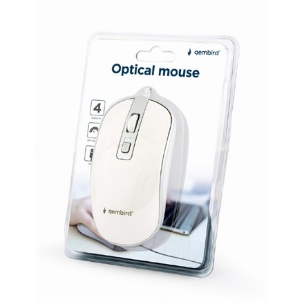 Gembird | Миша optyczna USB | MUS-4B-06-WS | Миша optyczna | білий/срібний - 6