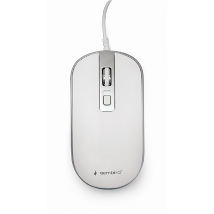 Gembird | Миша optyczna USB | MUS-4B-06-WS | Миша optyczna | білий/срібний - 2