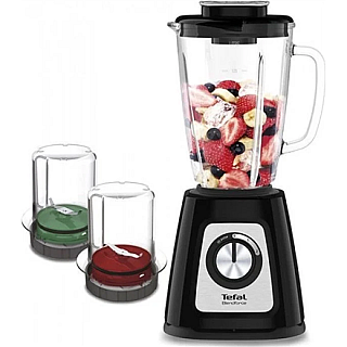 Блендер TEFAL BL438831 BlendForce, stacjonarny, 800 W, szklany dzbanek 1.25 L, funkcja kruszenia lodu, чорний