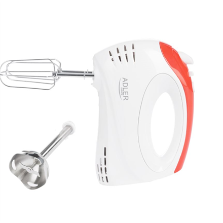 Mikser Ручний Adler AD 4212 o Mocy 300 W з 5 Швидкостіami + Tryb Turbo - білий - 3