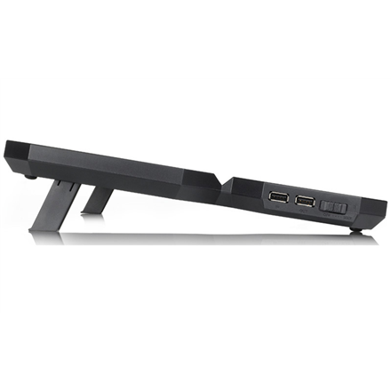 Deepcool | Multicore x6 | Notebook cooler up to 15.6" | Black | 380X295X24mm mm | 900g g - 2