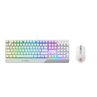 MSI Vigor GK30 COMBO WHITE Zestaw klawiatura та mysz Przewodowa