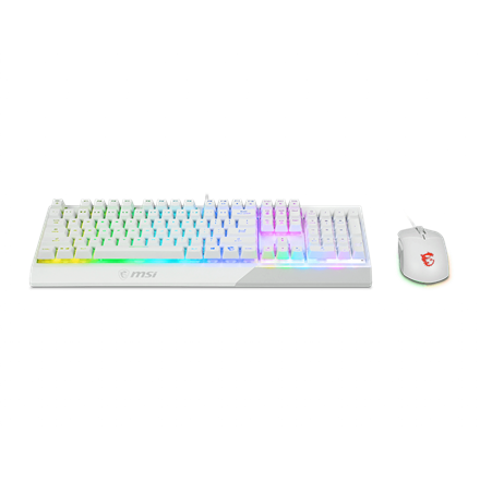 MSI Vigor GK30 COMBO WHITE Zestaw klawiatura та mysz Przewodowa - 3