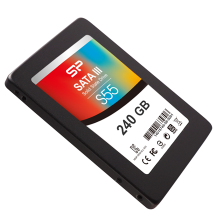 SSD диск Silicon Power Slim S55 240 GB SATA 550 MB/s читання 450 MB/s з гарантією 36 місяців - 2