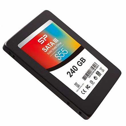 SSD диск Silicon Power Slim S55 240 GB SATA 550 MB/s читання 450 MB/s з гарантією 36 місяців - 7