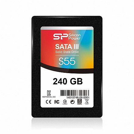 SSD диск Silicon Power Slim S55 240 GB SATA 550 MB/s читання 450 MB/s з гарантією 36 місяців - 6