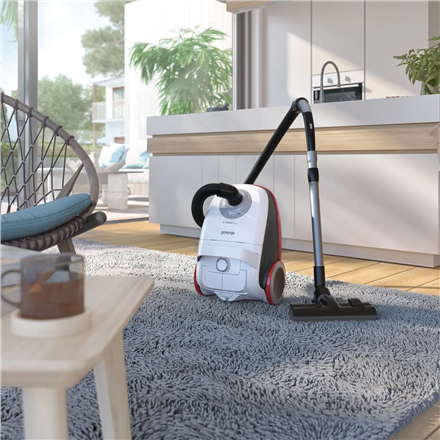 Gorenje | VCEA21GPLW | Odkurzacz | Workowy | Moc 700 W | Pojemność na kurz 3 L | Biały - 4