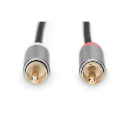 Digitus | Kabel audio | Męski | RCA | Mini-phone stereo 3,5 mm | Czarny | 1,8 m - 3