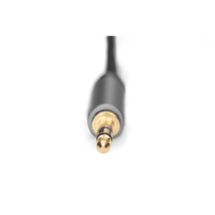 Digitus | Kabel audio | Męski | RCA | Mini-phone stereo 3,5 mm | Czarny | 1,8 m - 2