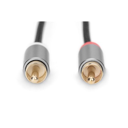 Digitus | Kabel audio | Męski | RCA | Mini-phone stereo 3,5 mm | Czarny | 1,8 m - 6