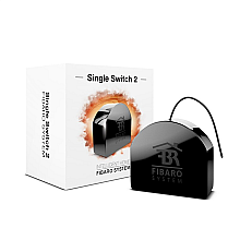 Fibaro | Single Комутатор 2 | Z-Wave | чорний