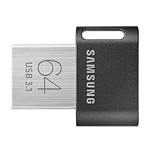 Samsung | FIT Plus | MUF-64AB/APC | 64 GB | USB 3.1 | чорний/срібний